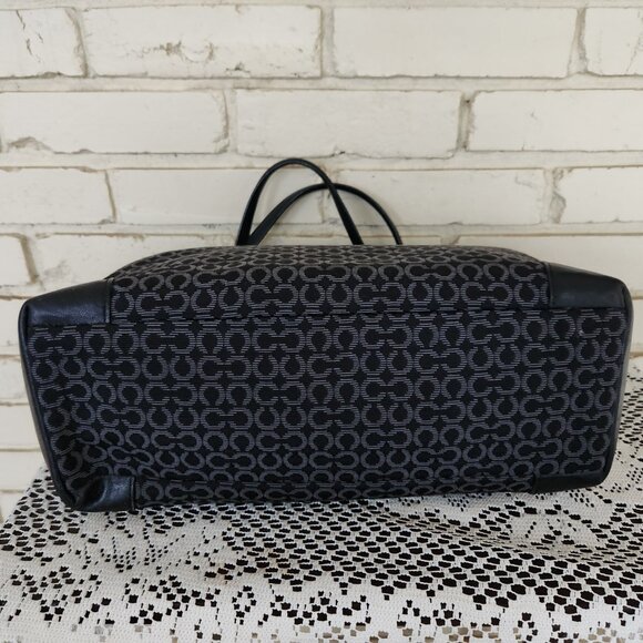 Euc Coach Signature Black Shoulder Bag Purse - Picture 7 of 13